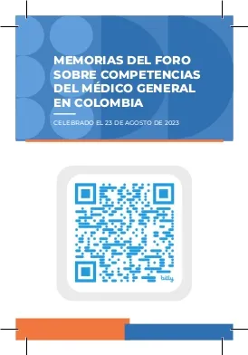 Tarjeta del Foro Competencias del Médico General, reverso
