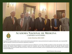 Junta Directiva - 2022-2024 – Capitulo Santander – Academia Nacional de Medicina Colombia