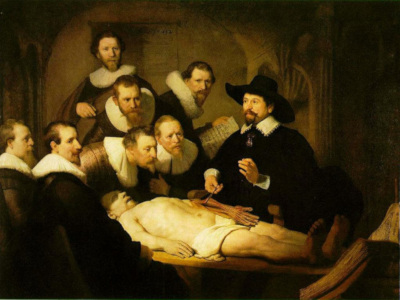 La lección de anatomía del Dr. Tulp-Rembrandt