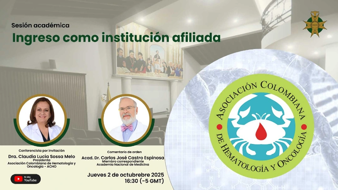Ingreso institución afiliada Asociación Colombiana de Hematología Y Oncología – ACHO