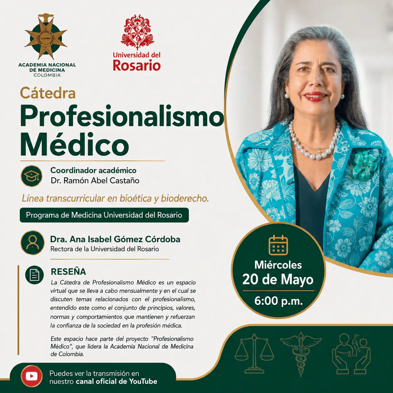 Cátedra Profesionalismo Médico - Línea transcurricular en bioética y bioderecho