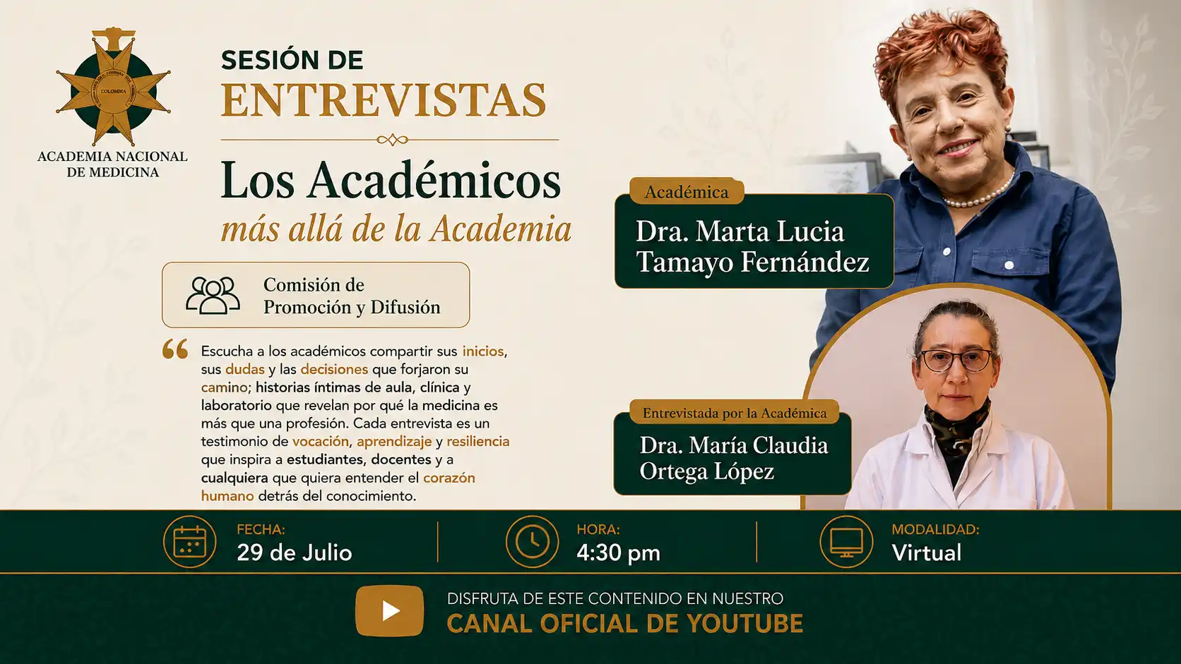 SESIÓN DE ENTREVISTAS: Los académicos más allá de la academia